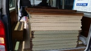 長岡市でヘビー級の畳を下してきました＾＾；