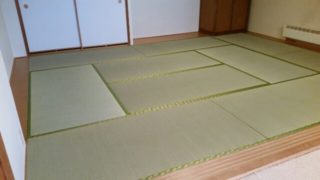 魚沼のお客様紹介の畳の敷き込みをしてきました。